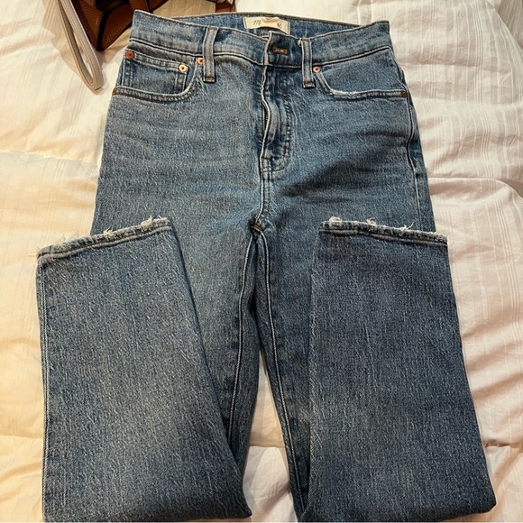 Madewell  Classic Straight Denim Jeans in Fawn Wash Size 23 - Picture 5 of 7